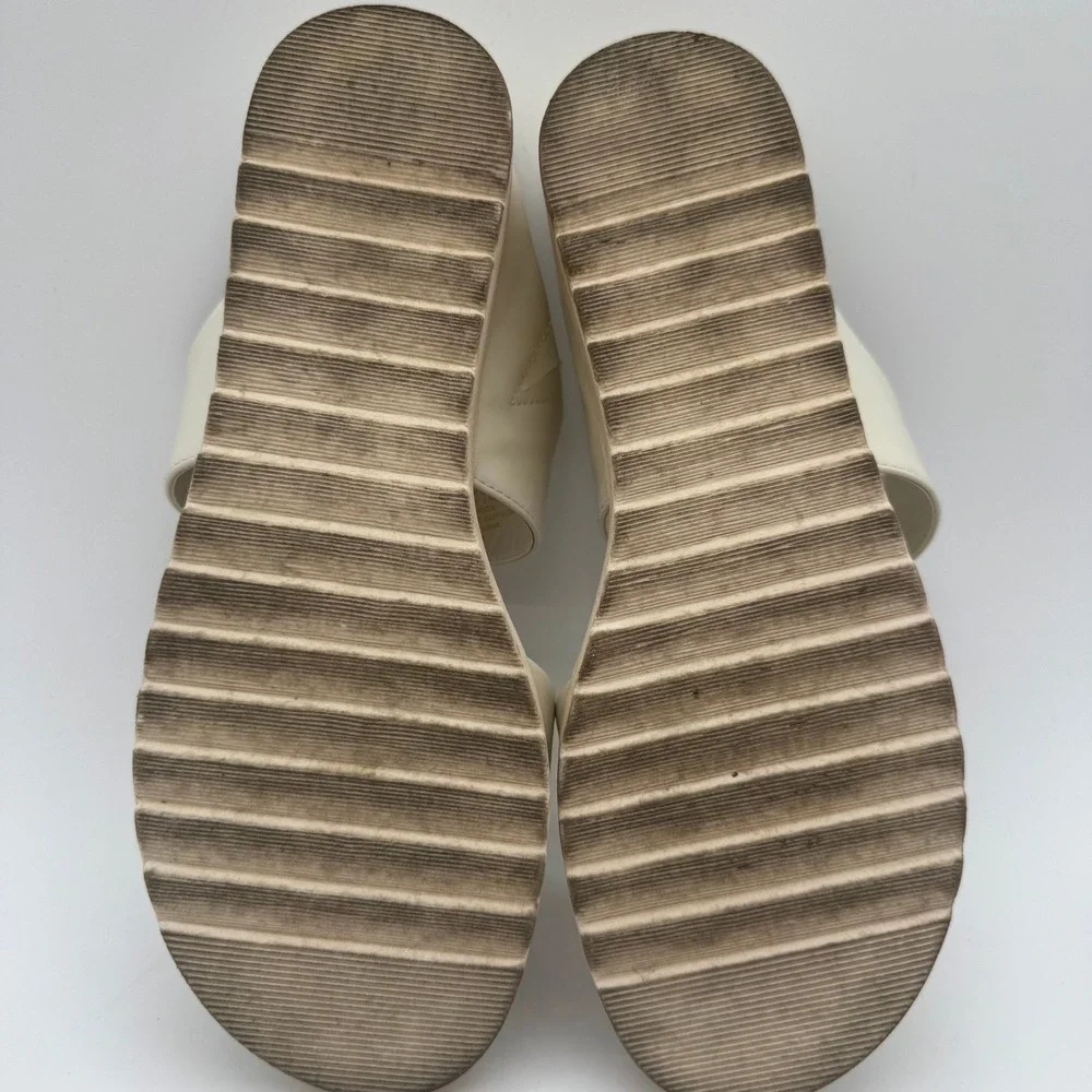 Kensie‎ Endy Comfort Beige Double Strap Slide Sandals Women's Size 8